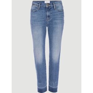 FRAME Denim Womens Jeans Le High Straight Raw Edge‎ in Imogen Dip Size 25